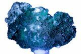 Fluorescent Uranyl Chalcedony with Fluorite - Utah #347465-1
